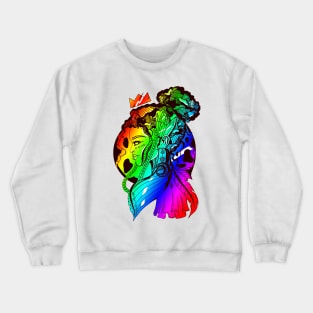 Rainbow Beauty Queen Crewneck Sweatshirt